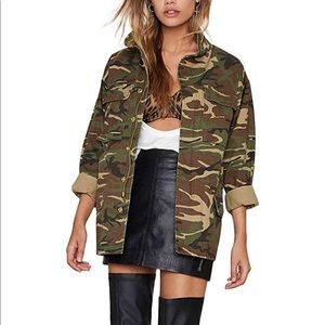 Camo bomber jacket